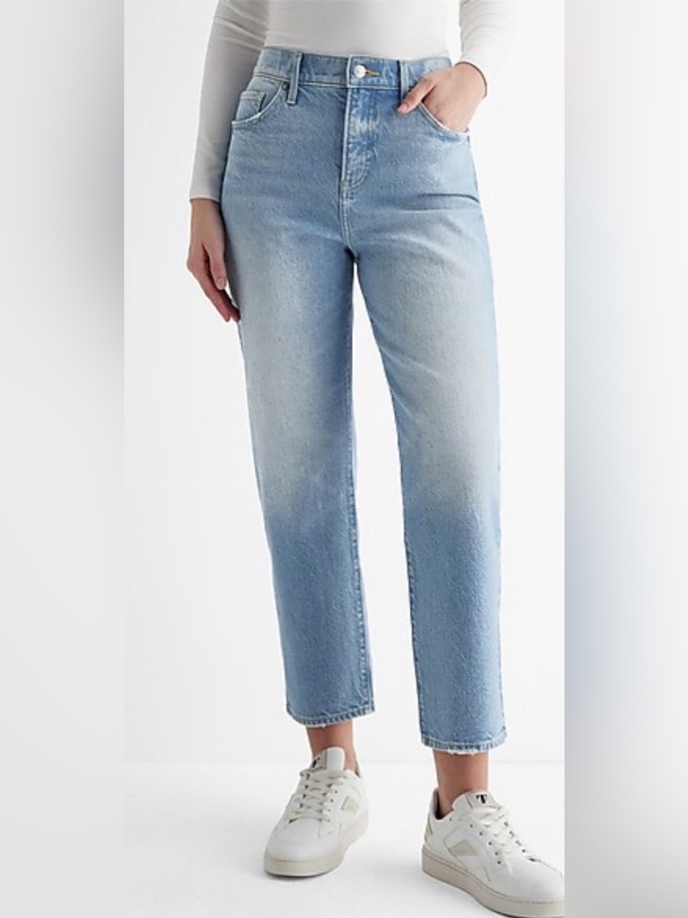 Express High-Rise Light Blue Women's Jeans